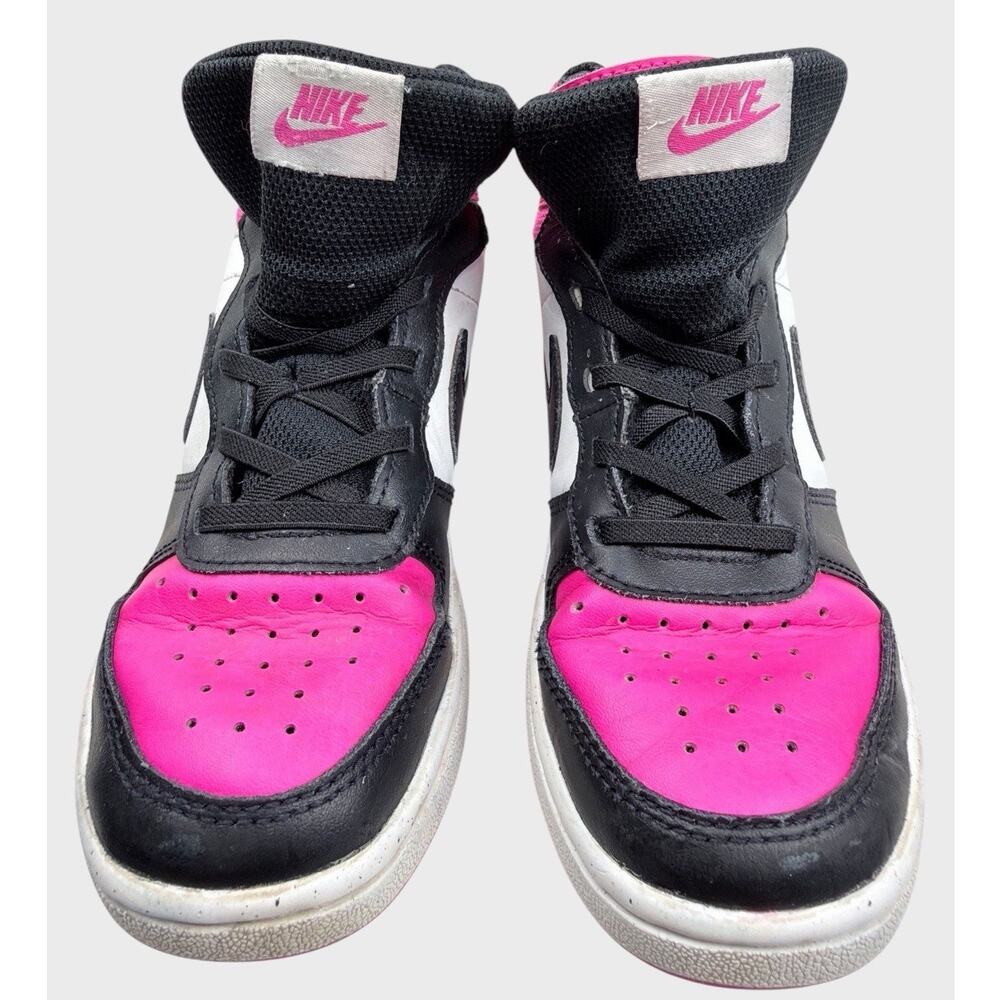 Nike High Top Sneakers – Youth 2Y – Black/White/Hot Pink - Picture 8 of 9